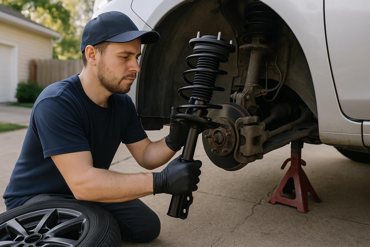 Strut and coil spring replacement